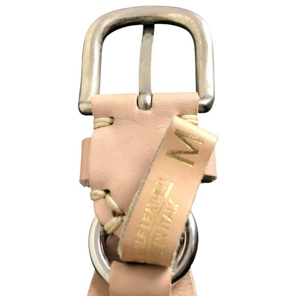 Isabel‎ Marant Bali ivory Calf Leather braided Belt Womens Sz M Silver Hardware main image 7